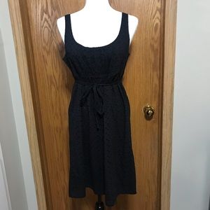 ROXY Embroidered flower black roxy dress